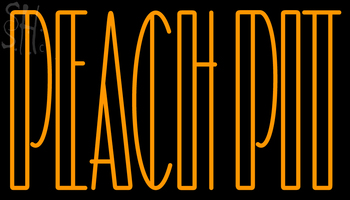 Custom Peach Pit Neon Sign 2