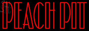 Custom Peach Pit Neon Sign 4