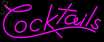 Custom Pink Cocktails Neon Sign 1