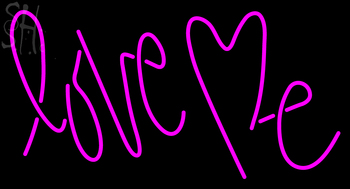 Custom Pink Love Me Wedding Neon Sign 1