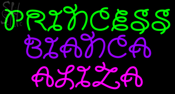 Custom Princess Bianca Aliza Neon Sign 2