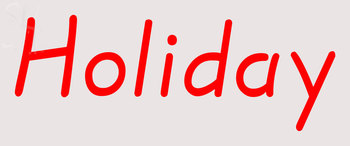 Custom Red Holiday Neon Sign 3