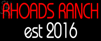 Custom Rhoads Ranch Neon Sign 2