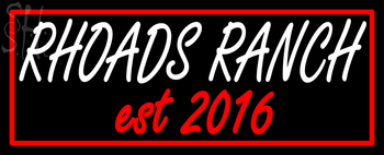 Custom Rhoads Ranch Neon Sign 3