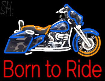 Custom Schaefer Cave Born To Ride Neon Sign 15