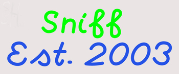 Custom Sniff Est 2003 Neon Sign 1