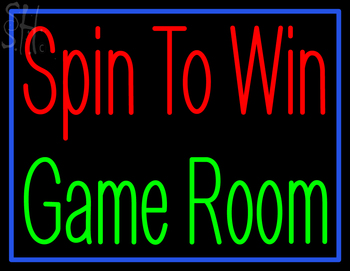 Custom Spin To Win Game Room Neon Sign 1