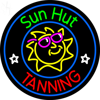 Custom Sun Hut Open Neon Sign 5