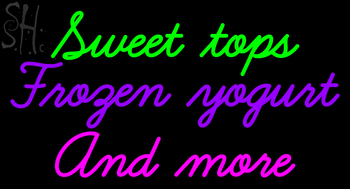 Custom Sweet Tops Frozen Yogurt And More Neon Sign 1