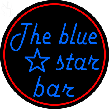 Custom The Blue Star Bar Neon Sign 3