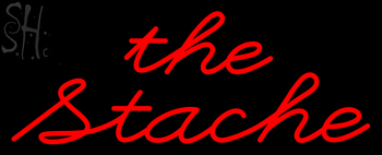 Custom The Stache Neon Sign 1