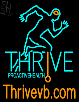 Custom Thrive Logo Neon Sign 1