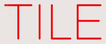 Custom Tile Neon Sign 2