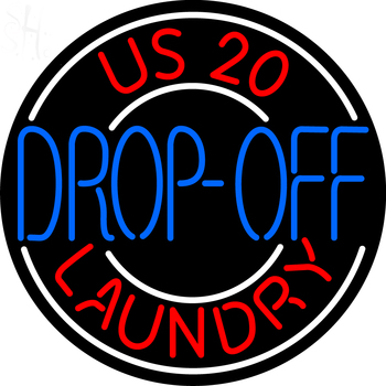 Custom We Do Drop Off Laundry Neon Sign 5