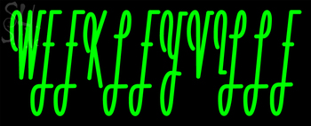 Custom Weekleyville Neon Sign 2