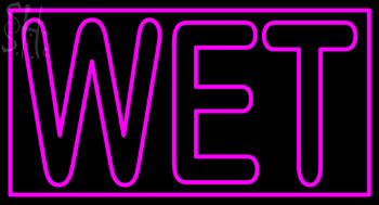 Custom Wet With Border Neon Sign 1