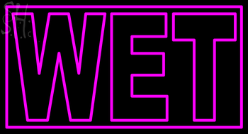 Custom Wet With Border Neon Sign 3