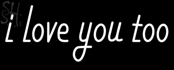 Custom White I Love You Neon Sign 1