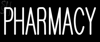 Custom White Pharmacy Neon Sign 1