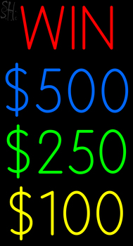 Custom Win 500 250 100 Lise Falskow Neon Sign 2