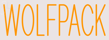 Custom Wolfpack Neon Sign 2