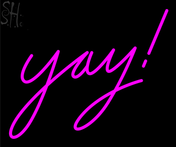 Custom Yay Neon Sign 2