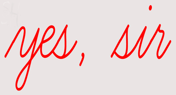 Custom Yes Sir Neon Sign 1