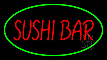 Sushi Bar Green Neon Sign