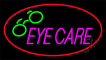 Eye Care Animated Neon Sign