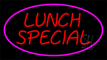Lunch Special Pink Neon Sign
