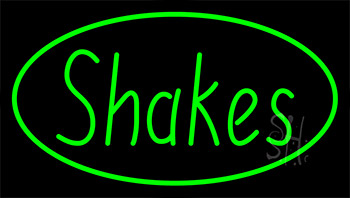 Shakes Green Neon Sign