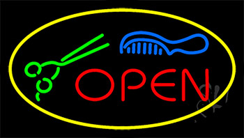 Open Animated Neon Sign