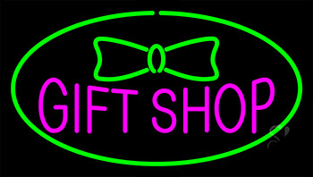 Gift Shop Green Neon Sign