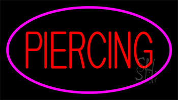 Piercing Pink Neon Sign