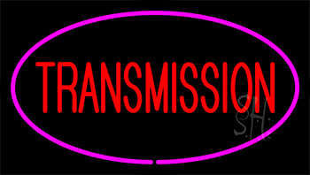 Red Transmission Purple Neon Sign