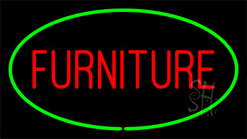 Furniture Green Neon Sign