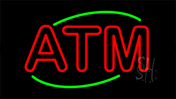 Double Stroke Atm Animated Neon Sign