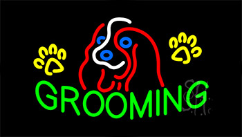 Grooming Animated Neon Sign
