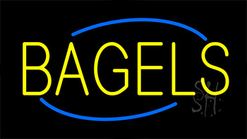 Bagels Animated Neon Sign