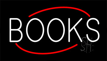 Books Animated Neon Sign