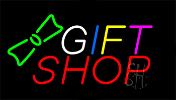 Gift Shop Animated Neon Sign