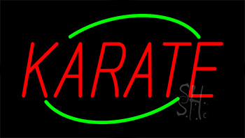 Karate Animated Neon Sign
