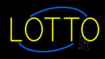Yellow Lotto Neon Sign