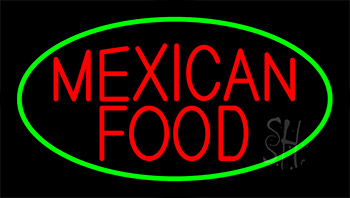 Mexican Food Animated Neon Sign