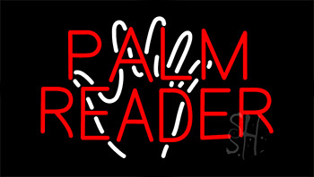 Palm Reader Flashing Neon Sign