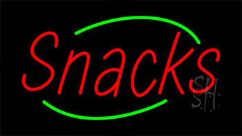 Snacks Animated Neon Sign
