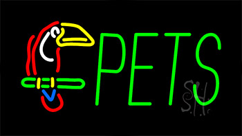 Pets Flashing Neon Sign