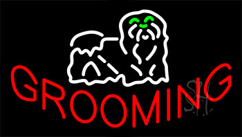 Grooming Flashing Neon Sign