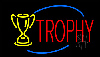 Trophy Animated Neon Sign