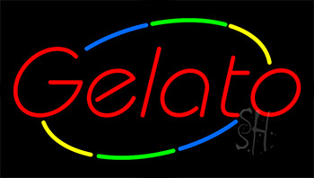 Gelato Animated Neon Sign